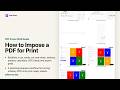 How to Impose a PDF in 2026: Booklets, N-Up, Cut-and-Stack, Bleed & Print-Ready Layouts