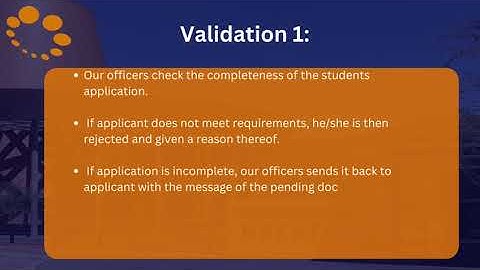 Know Your Validation Stages by Tracking Your Application.