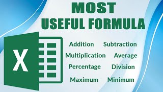 Formula of Addition, Subtraction, Multiplication, Division, Percentage, Average In Excel in Bangla