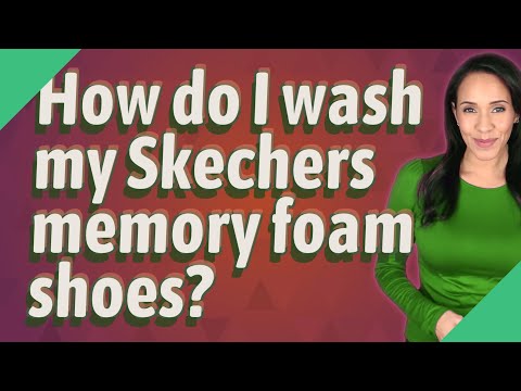 how do i wash my skechers memory foam shoes