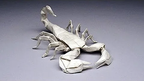 Origami Emperor Scorpion Tutorial (Robert Lang) Part 1/3 - Preacreasing + Grid