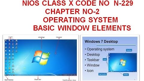 CHAPTER NO 2- Operating System Practical  NIOS CLASS X CODE NO-229