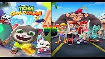 Talking Tom Gold Run Vs Bus Rush