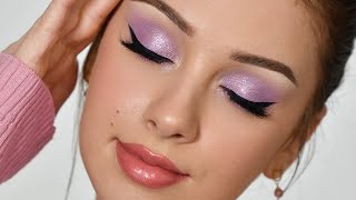 SUPER EASY Lilac Smokey Eye Makeup Tutorial