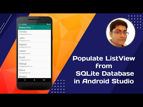 Populate ListView from SQLite database in Android Studio