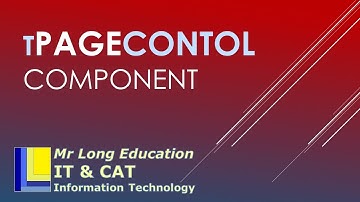 Page Control component in Delphi