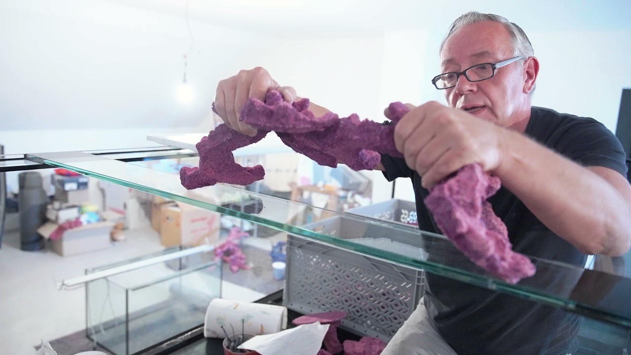 EpoReef Installation bei 3000l Kunden Aquarium von Atoll Riff Deko