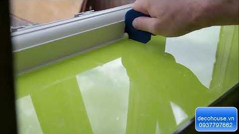 Lắp Đặt Kính Ốp Bếp Màu Xanh Đẹp