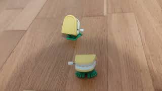 Wind Up Hopping Chattering Teeth Yellow Toy Clip Compilation