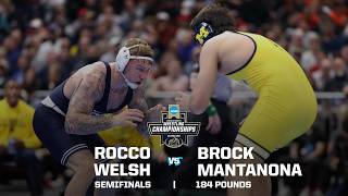 Celebrity Rocco Welsh vs. Brock Mantanona: 2026 NCAA wrestling semifinals (184 pounds) Wealth