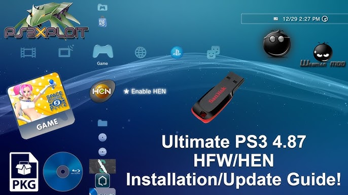 How To Update PS3Hen 2.2.1 From PS3 XMB No PC Needed 2019 