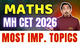 MHTCET MATHS | MHT CET 2026 | MHT CET MOST IMPORTANT TOPICS | ENGINEERING ENTRANCE #mhtcet