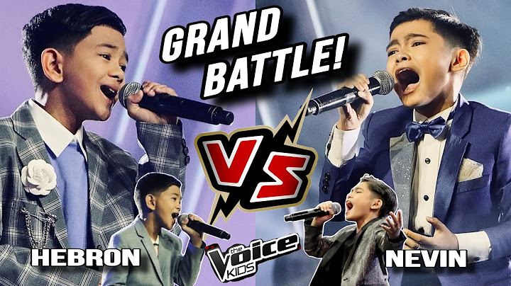 Jan Hebron Ecal vs Nevin Adam Garceniego GRAND BATTLE! | The Voice Kids 2024 | Grand Finale