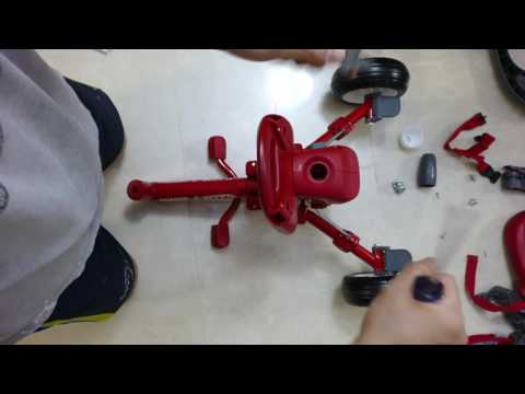 Radio Flyer 紅爵士四合一折疊三輪推車 組裝3 #445型