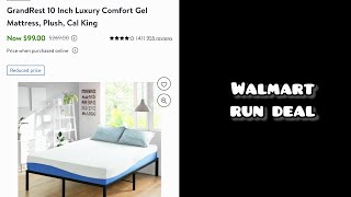 Walmart BIG reduced price on Cal King Mattress | February 15,2023