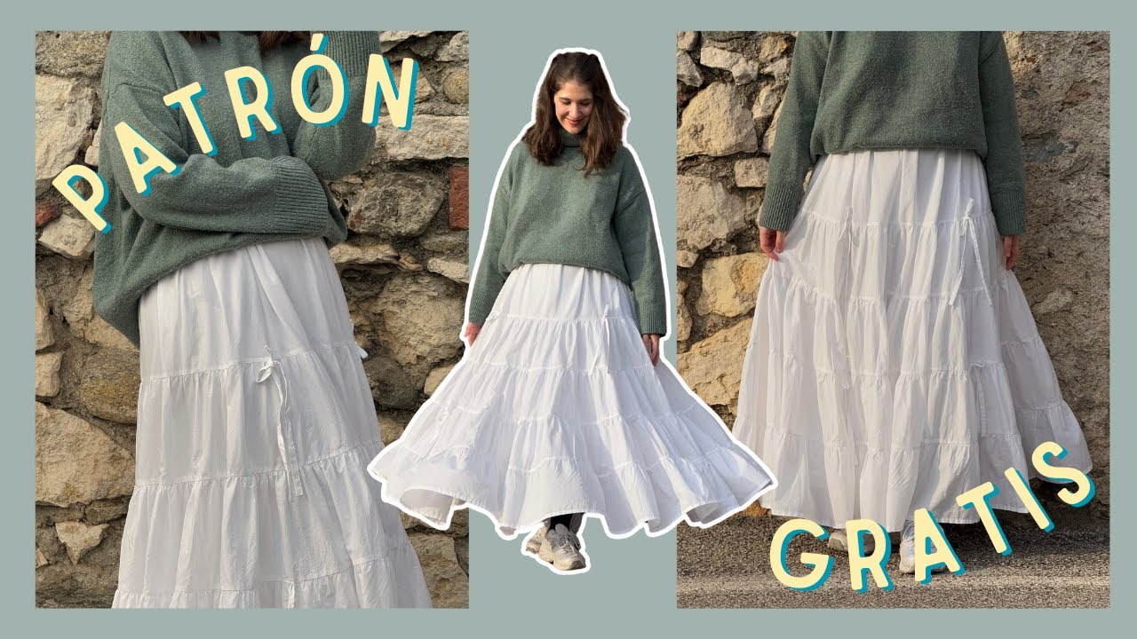 Tutorial falda de volantes Gratis 