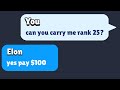 Paying rank boosters for rank 25