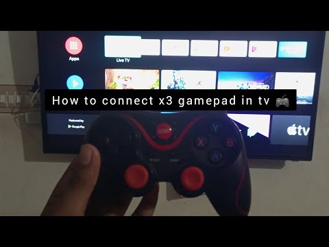 HOW TO CONNECT X3 GAMEPAD IN TV