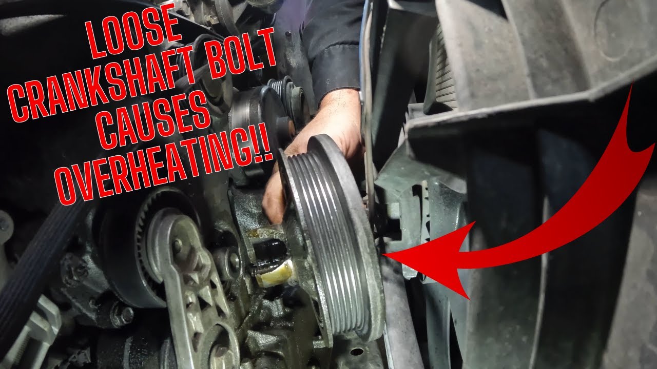 Loose Crankshaft Bolt Leads To Overheating Concern.  Dodge 3.6L