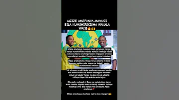 MZIZE AFANYA MAMUZI BILA WALALA WAKE MAPENZI GANI KWA YANGA Yanga Simba Viral Trending 