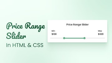 How To Create Price Range Slider Using HTML, CSS and JavaScript