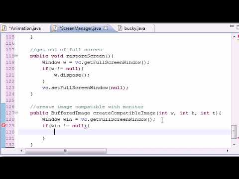 Java Game Development – 19 – Compatible Buffer Images