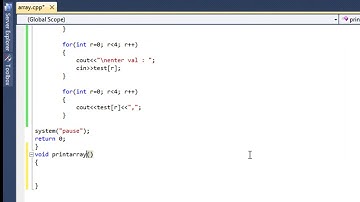 المحاضره 28 _ Passing arrays as a parameter in c++| تمرير مصفوفة داخل الدالة