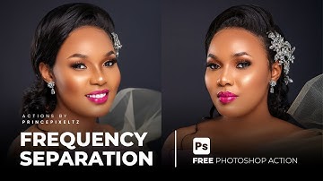 How to Create Frequency Separation Action 8bit & 16bit + FREE PHOTOSHOP ACTIONS DOWNLOAD