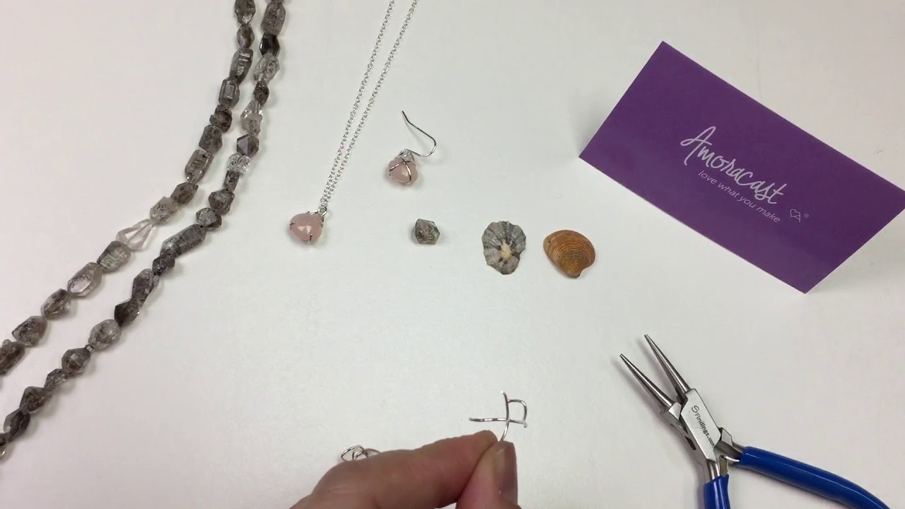 Setting Herkimer Diamond with the Amoracast Prong Setting Pendant 