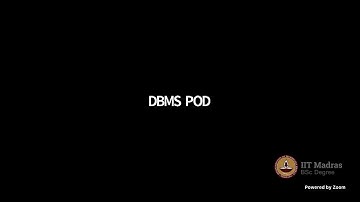 Open Session/Summary - Week 7 - DBMS