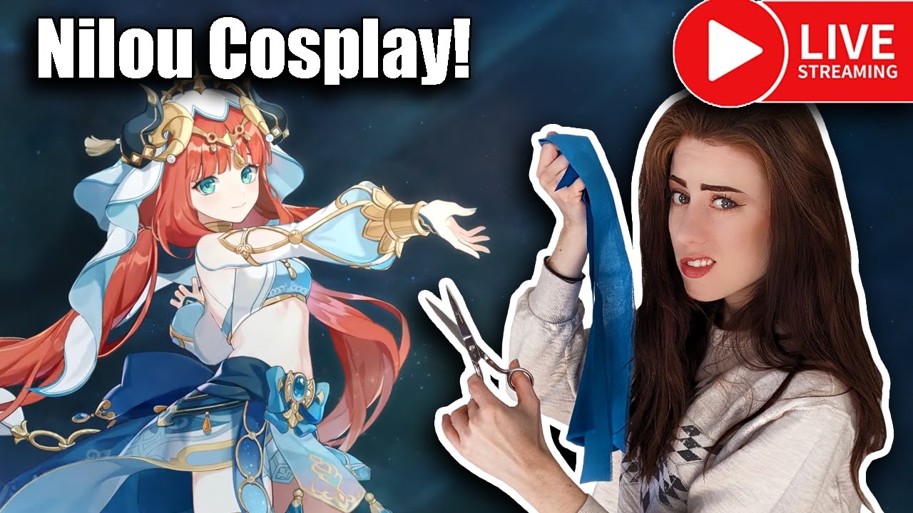 Nilou Cosplay- Genshin Impact (Episode 2) Live Crafting Stream