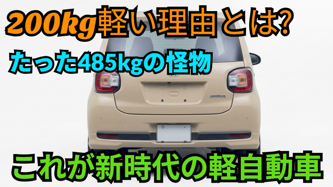 Finally Revealed] Daihatsu's New Kei Car: Shocking 485kg x 64HP