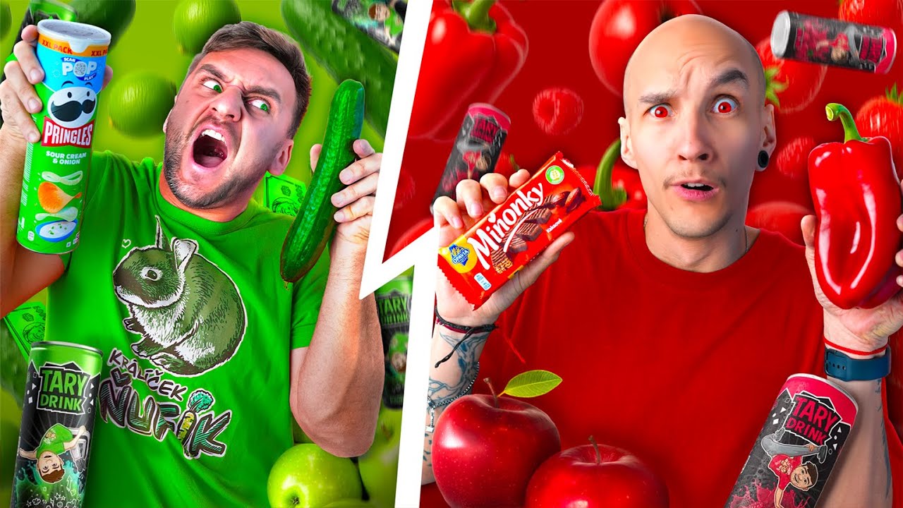 JÍME JÍDLO jen JEDNÉ BARVY!