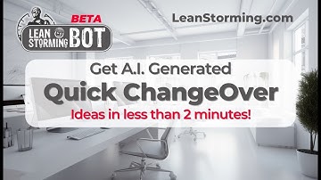 Master Quick Changeovers with A.I. in Under 3 Minutes! | LeanStorming AI Chatbo