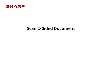Scan 2-Sided Document: Sharp