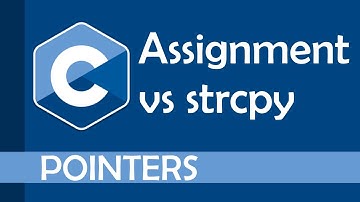 Pointer assignment vs strcpy in C
