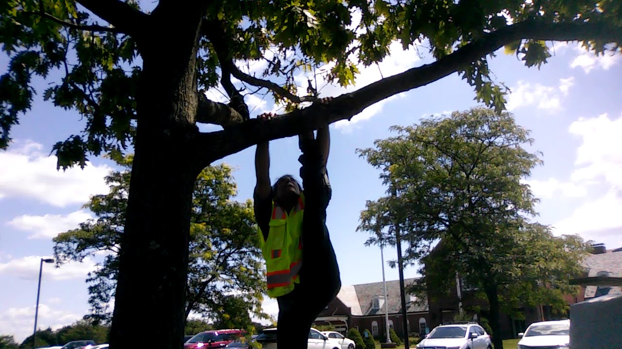 Heel Stretch Using A Tree (2) mataleon