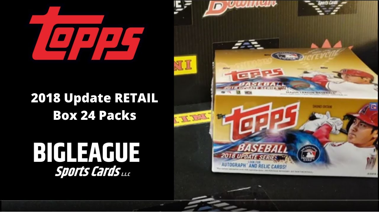 2018 Topps Update 24 Pack Retail Box - YouTube