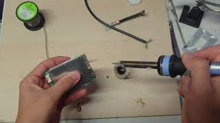 How to solder with a soldering iron, training