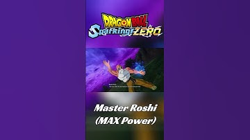 Sparking Zero Moveset - Master Roshi (MAX Power) #dragonball #sparkingzero