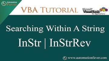 Searching With in a String Using VBA | Excel VBA Tutorial in Hindi