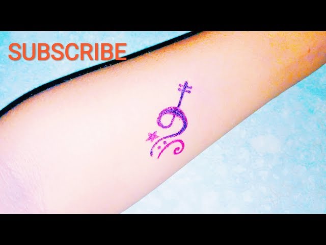 How to make beautiful tattoo with pen | beautiful tattoo by aw arts | tattoo and styles class=