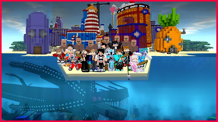 100 DAYS OF HARDCORE SURVIVAL ON SPONGEBOB ISLAND ATTACKED BY MEGALODON SHARKS FULL EPISODE