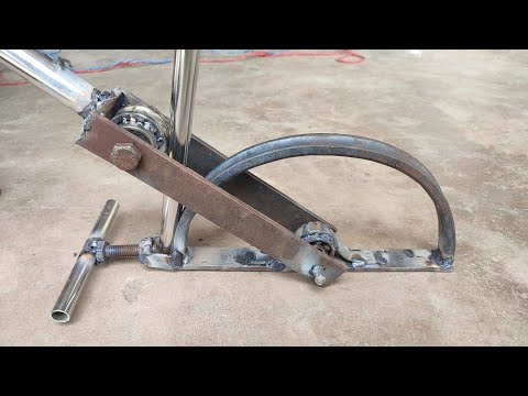Round Pipe Bending Tricks // Handmade Pipe Bending Tool Part