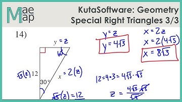 KutaSoftware: Geometry- Special Right Triangles Part 3