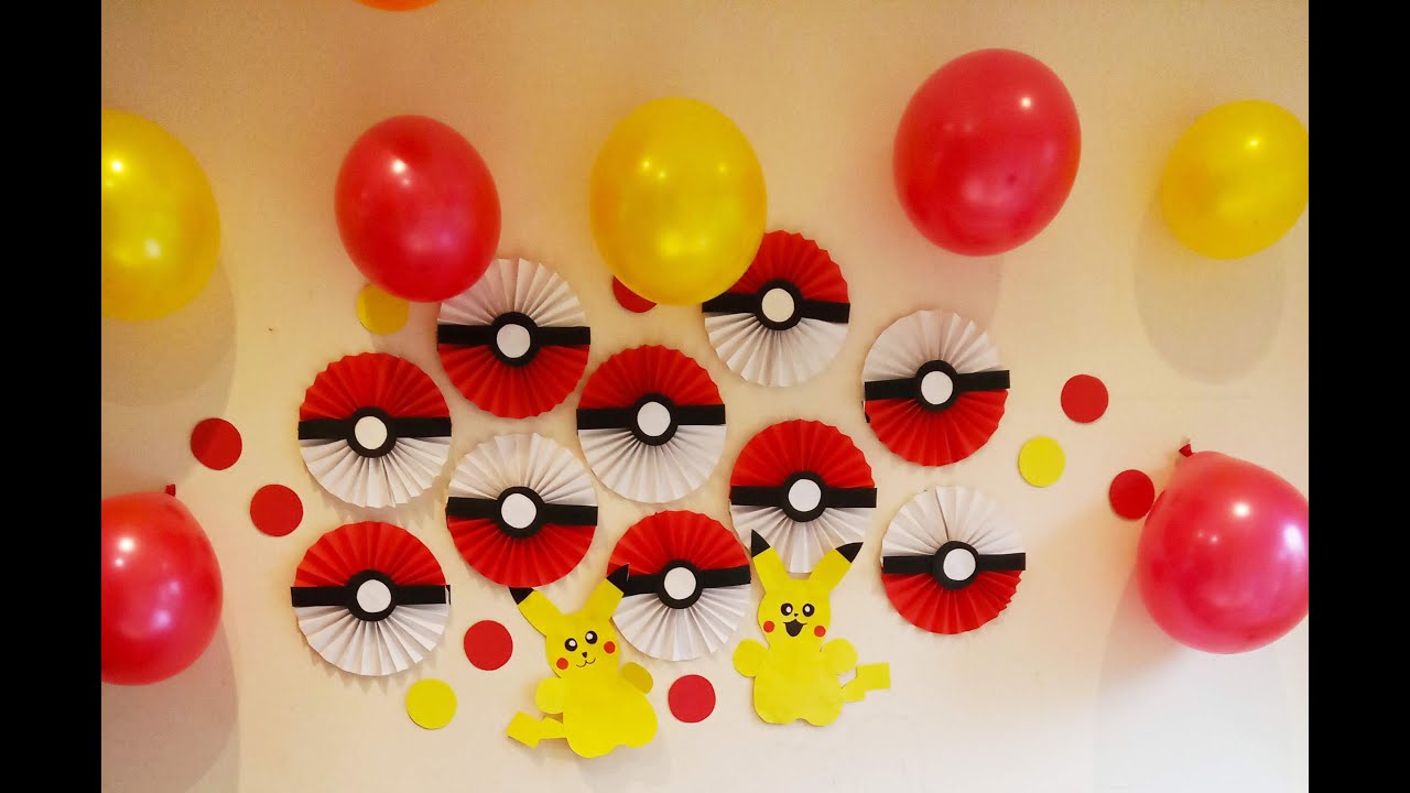 POKÉMON GO party ideas Pokémon Pokéball Birthday theme Party