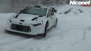 Test SNOW Hyundai i20 WRC Rally1  O. Solberg / O. Tanak  Niconet Vidéo