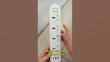 4 Universal Sockets with 2 USB Ports