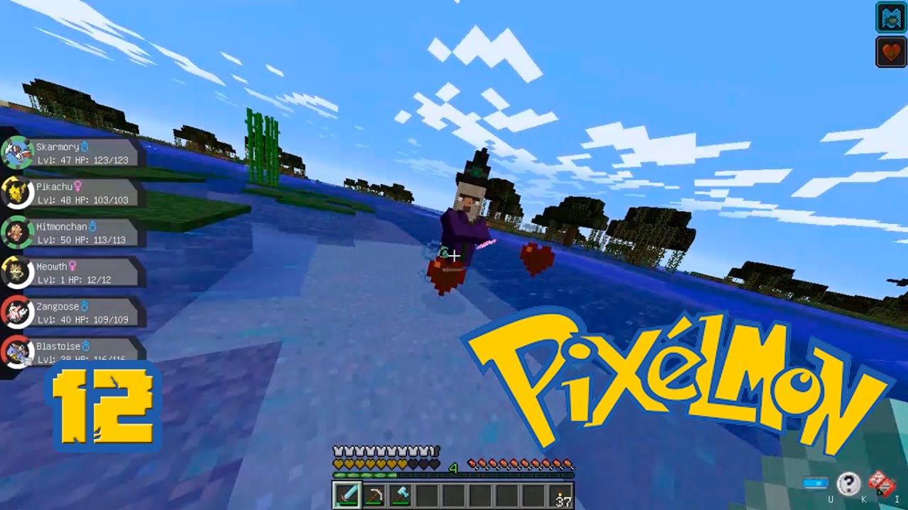 Water Stone Armor, Witch Hut & Persian Breeding 12 Pixélmon (No