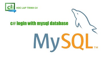 Form đăng nhập c# | c# login with mysql database